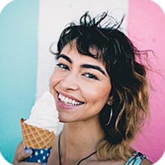 picture with icecream