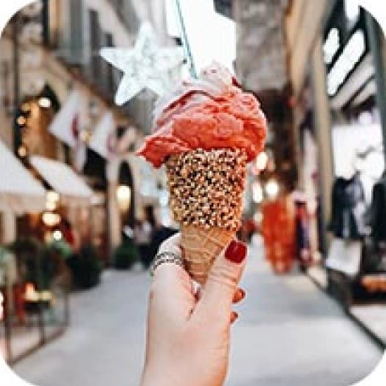 picture with icecream